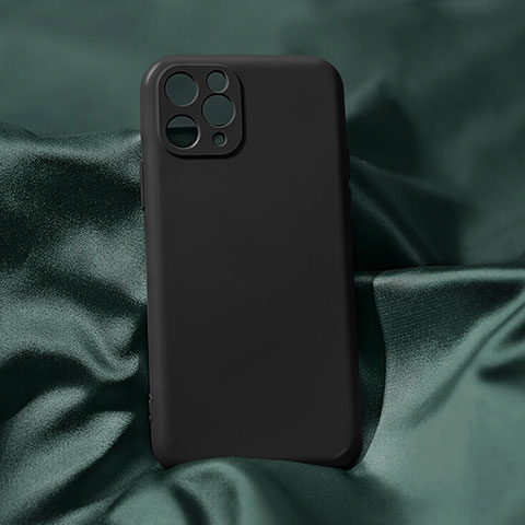 Coque Ultra Fine Silicone Souple 360 Degres Housse Etui C04 pour Apple iPhone 11 Pro Noir