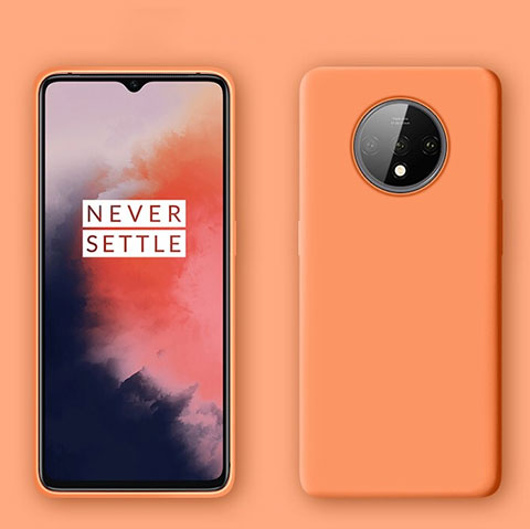 Coque Ultra Fine Silicone Souple 360 Degres Housse Etui C04 pour OnePlus 7T Orange