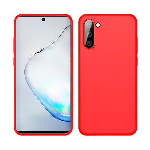 Coque Ultra Fine Silicone Souple 360 Degres Housse Etui C04 pour Samsung Galaxy Note 10 Rouge