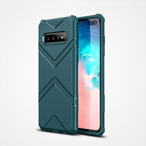 Coque Ultra Fine Silicone Souple 360 Degres Housse Etui C04 pour Samsung Galaxy S10 Plus Vert