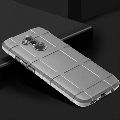 Coque Ultra Fine Silicone Souple 360 Degres Housse Etui C05 pour Huawei Mate 20 Lite Argent