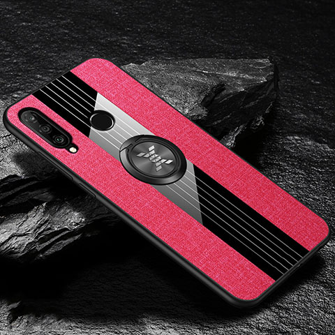 Coque Ultra Fine Silicone Souple 360 Degres Housse Etui C05 pour Huawei P30 Lite New Edition Rose Rouge