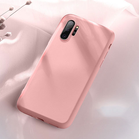 Coque Ultra Fine Silicone Souple 360 Degres Housse Etui C05 pour Samsung Galaxy Note 10 Plus Rose