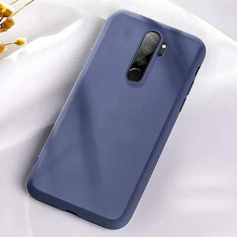 Coque Ultra Fine Silicone Souple 360 Degres Housse Etui C05 pour Xiaomi Redmi Note 8 Pro Bleu