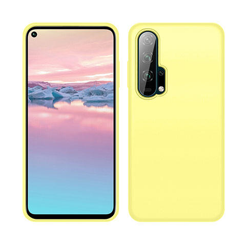 Coque Ultra Fine Silicone Souple 360 Degres Housse Etui C06 pour Huawei Honor 20 Pro Jaune