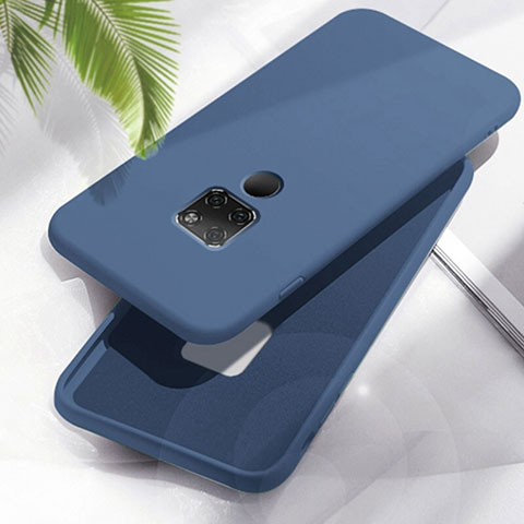 Coque Ultra Fine Silicone Souple 360 Degres Housse Etui C06 pour Huawei Mate 20 Bleu