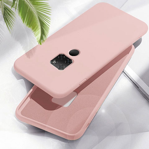 Coque Ultra Fine Silicone Souple 360 Degres Housse Etui C06 pour Huawei Mate 20 Rose