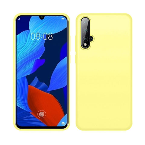 Coque Ultra Fine Silicone Souple 360 Degres Housse Etui C06 pour Huawei Nova 5 Jaune