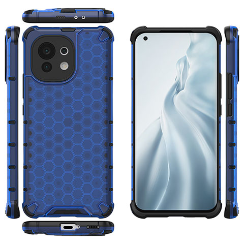 Coque Ultra Fine Silicone Souple 360 Degres Housse Etui C06 pour Xiaomi Mi 11 5G Bleu