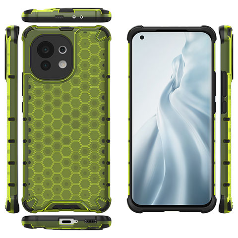 Coque Ultra Fine Silicone Souple 360 Degres Housse Etui C06 pour Xiaomi Mi 11 Lite 4G Vert