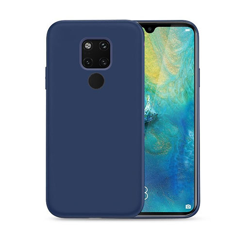 Coque Ultra Fine Silicone Souple 360 Degres Housse Etui C07 pour Huawei Mate 20 Bleu