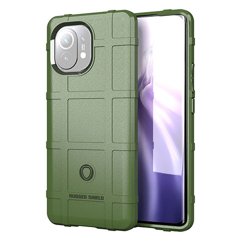 Coque Ultra Fine Silicone Souple 360 Degres Housse Etui C07 pour Xiaomi Mi 11 Lite 5G NE Vert