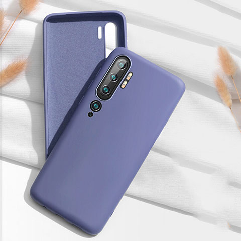 Coque Ultra Fine Silicone Souple 360 Degres Housse Etui C07 pour Xiaomi Mi Note 10 Gris