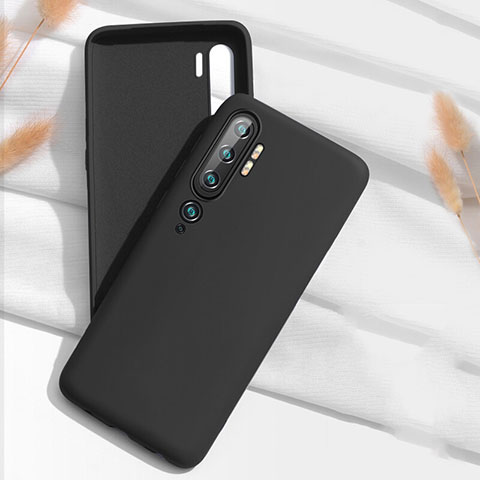 Coque Ultra Fine Silicone Souple 360 Degres Housse Etui C07 pour Xiaomi Mi Note 10 Noir