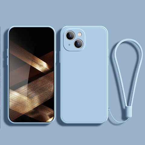 Sans Marque Coque silicone pour iPhone 13 Pro Max - Bleu ciel à