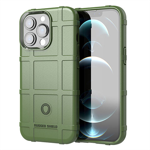 Coque Ultra Fine Silicone Souple 360 Degres Housse Etui G05 pour Apple iPhone 13 Pro Max Vert