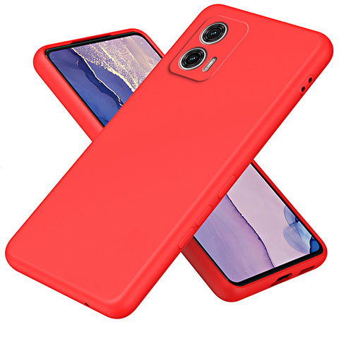 Coque Ultra Fine Silicone Souple 360 Degres Housse Etui H01P pour Motorola Moto G73 5G Rouge