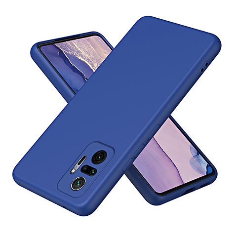 Coque Ultra Fine Silicone Souple 360 Degres Housse Etui H01P pour Xiaomi Redmi Note 10 Pro 4G Bleu