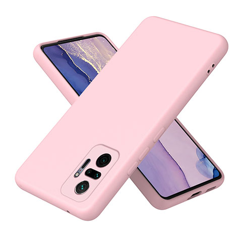 Coque Ultra Fine Silicone Souple 360 Degres Housse Etui H01P pour Xiaomi Redmi Note 10 Pro 4G Or Rose