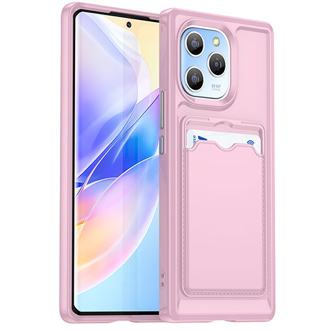 Coque Ultra Fine Silicone Souple 360 Degres Housse Etui HD1 pour Huawei Honor 60 SE 5G Rose