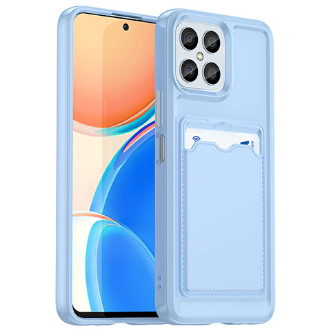 Coque Ultra Fine Silicone Souple 360 Degres Housse Etui HD1 pour Huawei Honor X8 4G Bleu Ciel