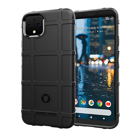 Coque Ultra Fine Silicone Souple 360 Degres Housse Etui J01S pour Google Pixel 4 XL Noir