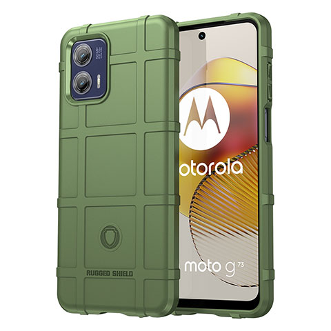 Coque Ultra Fine Silicone Souple 360 Degres Housse Etui J01S pour Motorola Moto G73 5G Vert