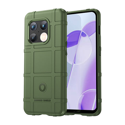 Coque Ultra Fine Silicone Souple 360 Degres Housse Etui J01S pour OnePlus 10 Pro 5G Vert