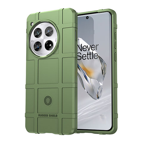 Coque Ultra Fine Silicone Souple 360 Degres Housse Etui J01S pour OnePlus 12R 5G Vert