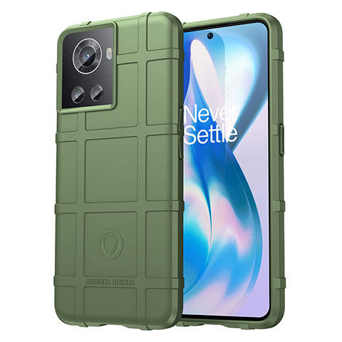 Coque Ultra Fine Silicone Souple 360 Degres Housse Etui J01S pour OnePlus Ace 5G Vert