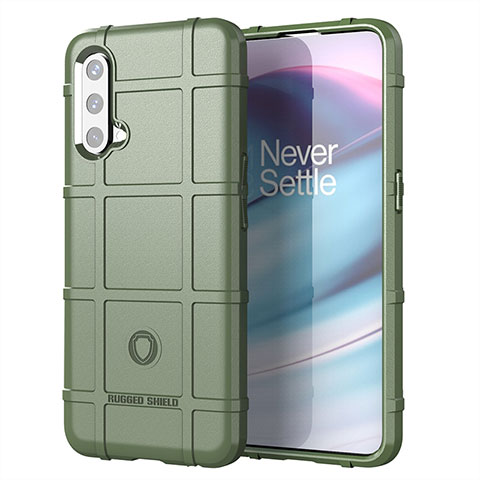 Coque Ultra Fine Silicone Souple 360 Degres Housse Etui J01S pour OnePlus Nord CE 5G Vert