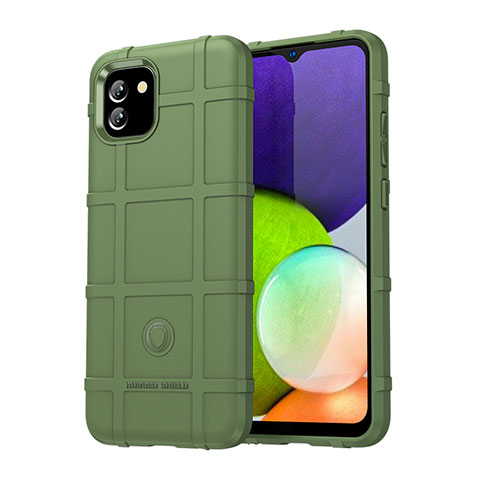 Coque Ultra Fine Silicone Souple 360 Degres Housse Etui J01S pour Samsung Galaxy A03 Vert