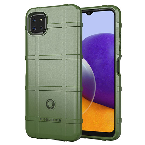 Coque Ultra Fine Silicone Souple 360 Degres Housse Etui J01S pour Samsung Galaxy A22 5G Vert