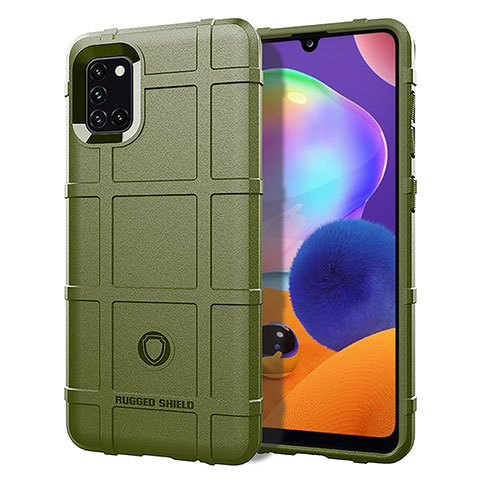 Coque Ultra Fine Silicone Souple 360 Degres Housse Etui J01S pour Samsung Galaxy A31 Vert