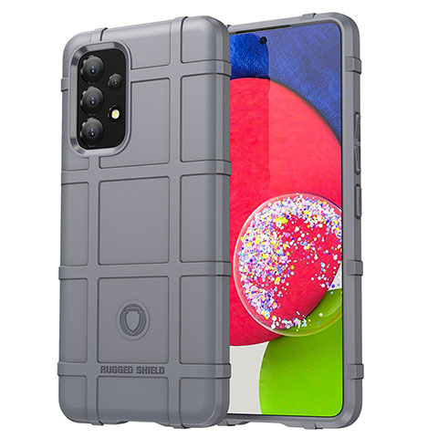 Coque Ultra Fine Silicone Souple 360 Degres Housse Etui J01S pour Samsung Galaxy A53 5G Gris