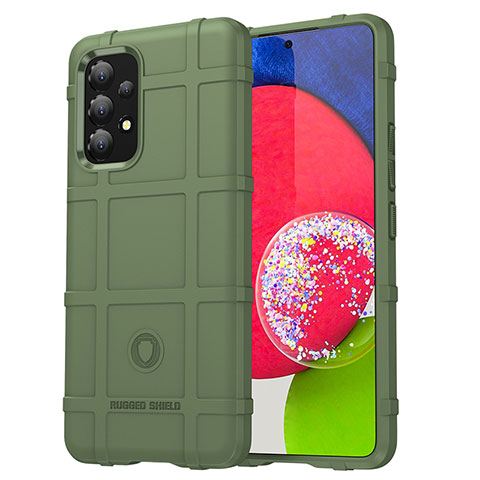 Coque Ultra Fine Silicone Souple 360 Degres Housse Etui J01S pour Samsung Galaxy A53 5G Vert