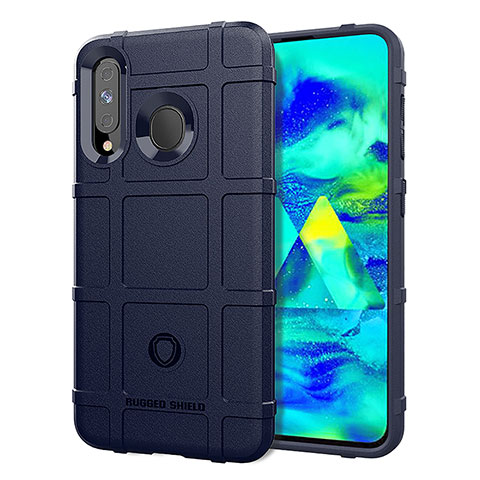 Coque Ultra Fine Silicone Souple 360 Degres Housse Etui J01S pour Samsung Galaxy A60 Bleu