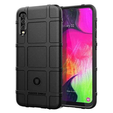 Coque Ultra Fine Silicone Souple 360 Degres Housse Etui J01S pour Samsung Galaxy A70 Noir