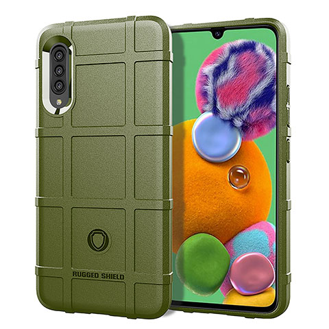 Coque Ultra Fine Silicone Souple 360 Degres Housse Etui J01S pour Samsung Galaxy A90 5G Vert