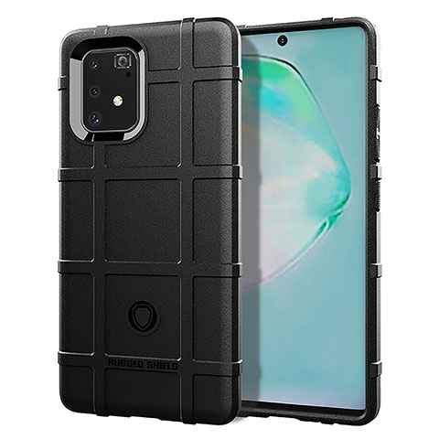 Coque Ultra Fine Silicone Souple 360 Degres Housse Etui J01S pour Samsung Galaxy A91 Noir