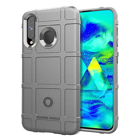 Coque Ultra Fine Silicone Souple 360 Degres Housse Etui J01S pour Samsung Galaxy M40 Gris