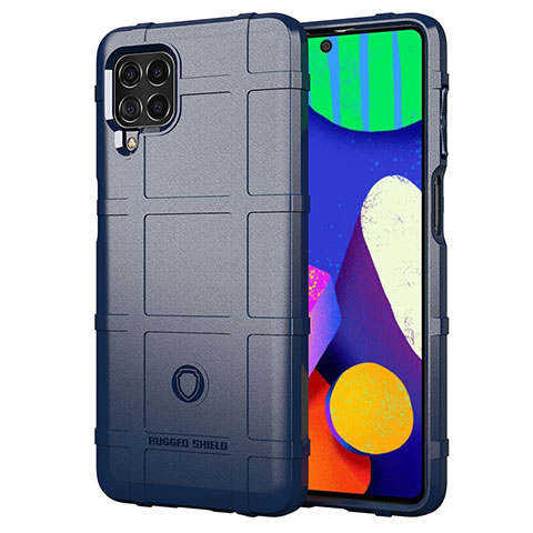 Coque Ultra Fine Silicone Souple 360 Degres Housse Etui J01S pour Samsung Galaxy M62 4G Bleu