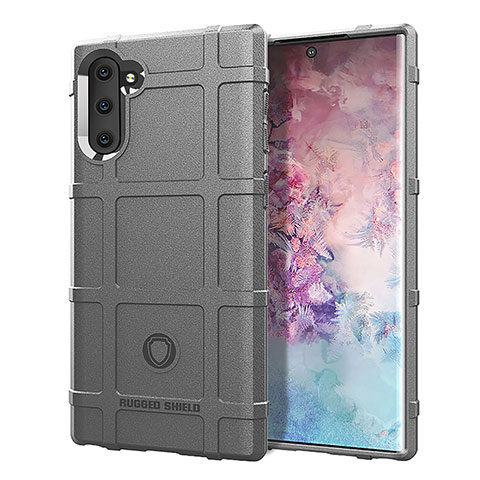 Coque Ultra Fine Silicone Souple 360 Degres Housse Etui J01S pour Samsung Galaxy Note 10 5G Gris