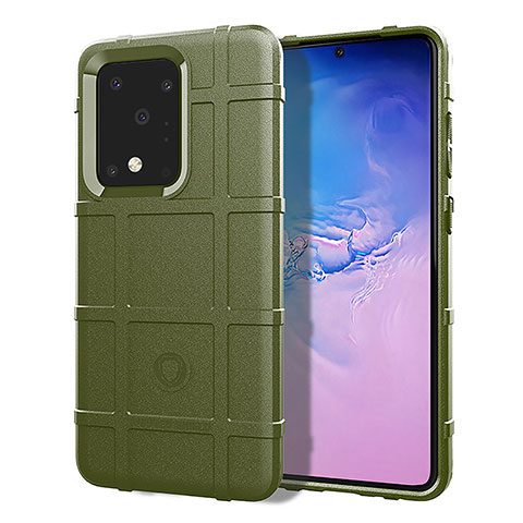 Coque Ultra Fine Silicone Souple 360 Degres Housse Etui J01S pour Samsung Galaxy S20 Ultra 5G Vert