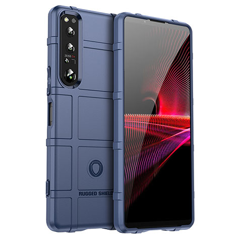 Coque Ultra Fine Silicone Souple 360 Degres Housse Etui J01S pour Sony Xperia 1 IV SO-51C Bleu