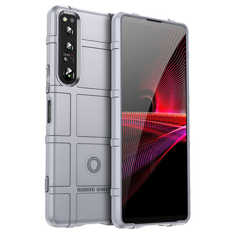 Coque Ultra Fine Silicone Souple 360 Degres Housse Etui J01S pour Sony Xperia 1 IV SO-51C Gris