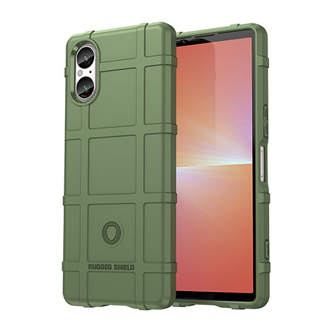 Coque Ultra Fine Silicone Souple 360 Degres Housse Etui J01S pour Sony Xperia 5 V Vert