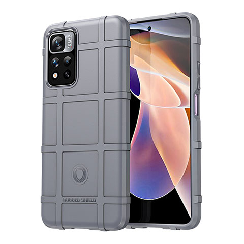 Coque Ultra Fine Silicone Souple 360 Degres Housse Etui J01S pour Xiaomi Mi 11i 5G (2022) Gris