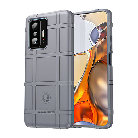 Coque Ultra Fine Silicone Souple 360 Degres Housse Etui J01S pour Xiaomi Mi 11T Pro 5G Gris