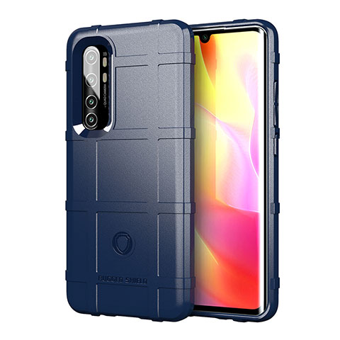 Coque Ultra Fine Silicone Souple 360 Degres Housse Etui J01S pour Xiaomi Mi Note 10 Lite Bleu